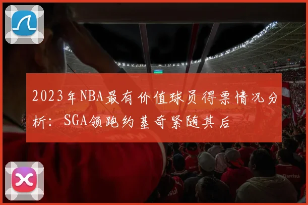 2023年NBA最有价值球员得票情况分析：SGA领跑约基奇紧随其后